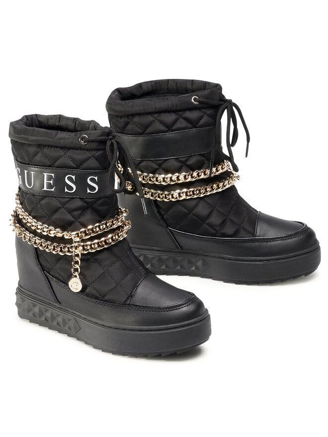 Guess Botki Guess Fariba FL8FRB FAB12 Czarny