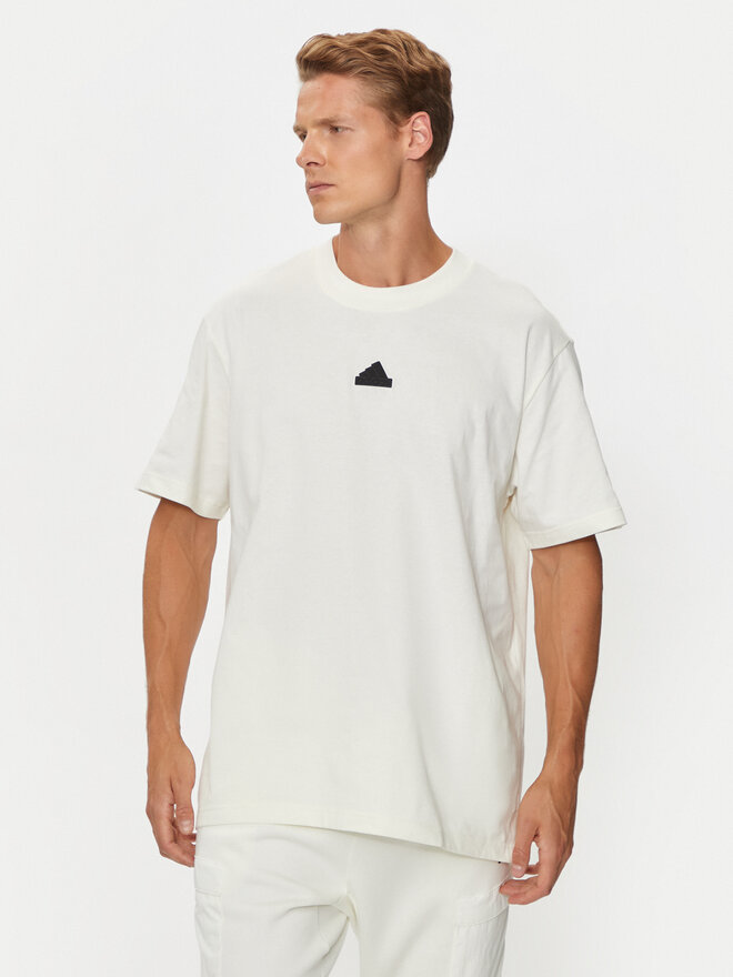adidas adidas T-Shirt Brand Love IX1321 Weiß Loose Fit