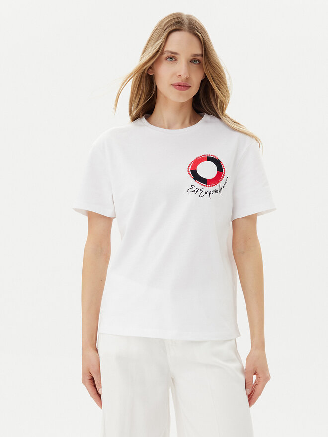 EA7 Emporio Armani EA7 Emporio Armani Camiseta 7W000491 AF12957 U0002 Blanco Regular Fit
