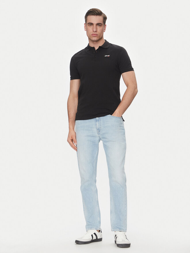 SCHOTT N.Y.C. SCHOTT N.Y.C. Polo PSCASUAL Μαύρο Regular Fit
