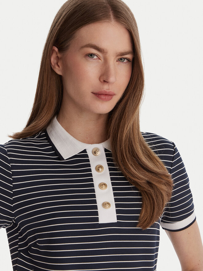 Guess Guess Поло W6GP17 K2946 Cиній Regular Fit