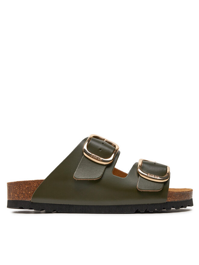 Scholl Pantoletten Scholl Noelle F30065 Khakifarben