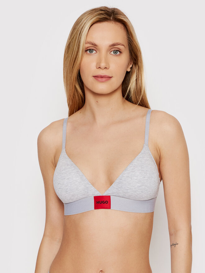 HUGO Hugo Bralette-BH Triangle Red Label 50469647 Grau