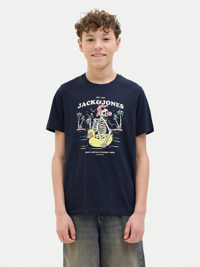 Jack&Jones Junior Jack&Jones Junior T-Shirt Elijah 12269825 Dunkelblau Regular Fit