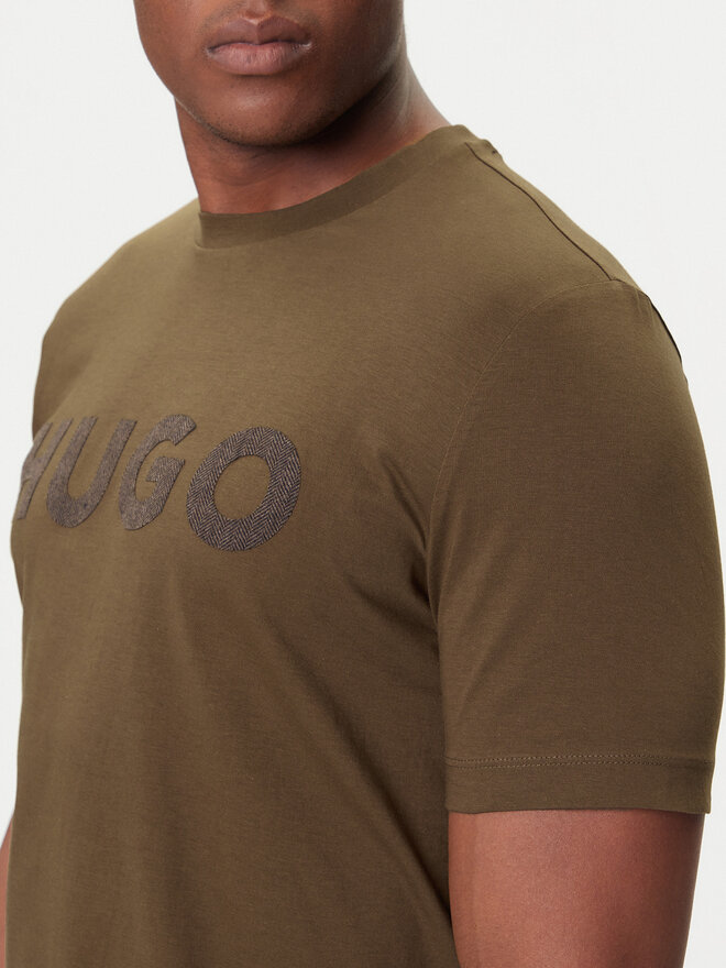 HUGO HUGO T-Shirt Dulivio 50542737 Khakifarben Regular Fit