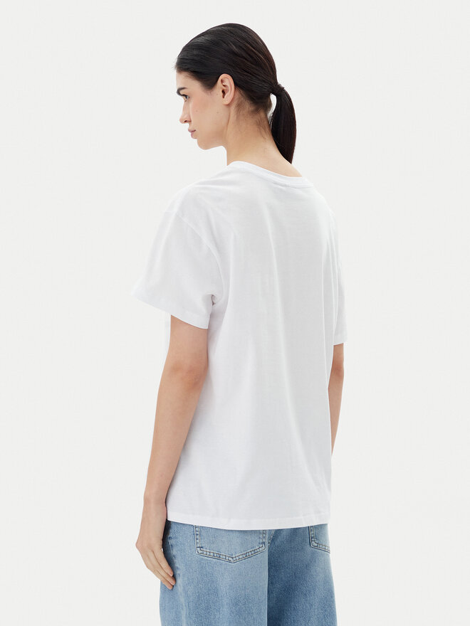 Pieces Pieces Marškinėliai Thea 17157114 Balta Standard Fit