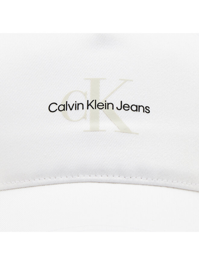 Calvin Klein Jeans Kšiltovka Calvin Klein Jeans Mono Logo Print Cap K50K512140 Bílá