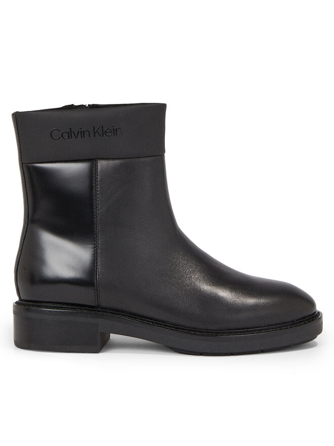 Calvin Klein Stivaletti Calvin Klein Rubber Sole Ankle Boot Lg Wl HW0HW01700 Nero