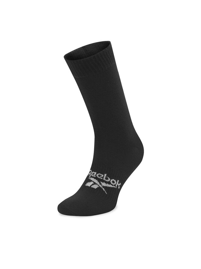 Reebok Calcetines altos unisex Reebok Act Fo Mid Crew Sock GI0074 Negro
