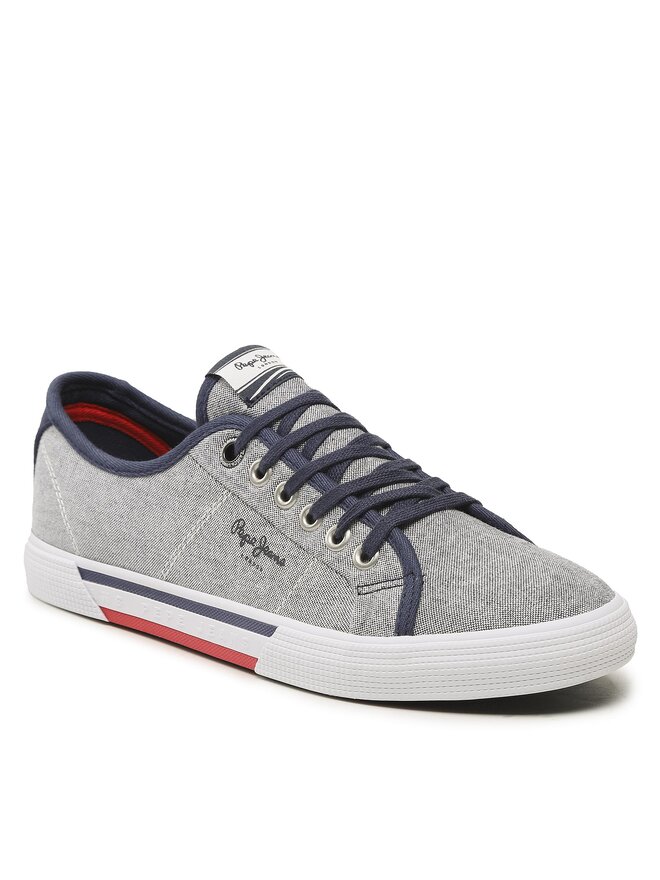 Pepe Jeans Tenisky Pepe Jeans Brady Men Chambray PMS30817 Tmavomodrá