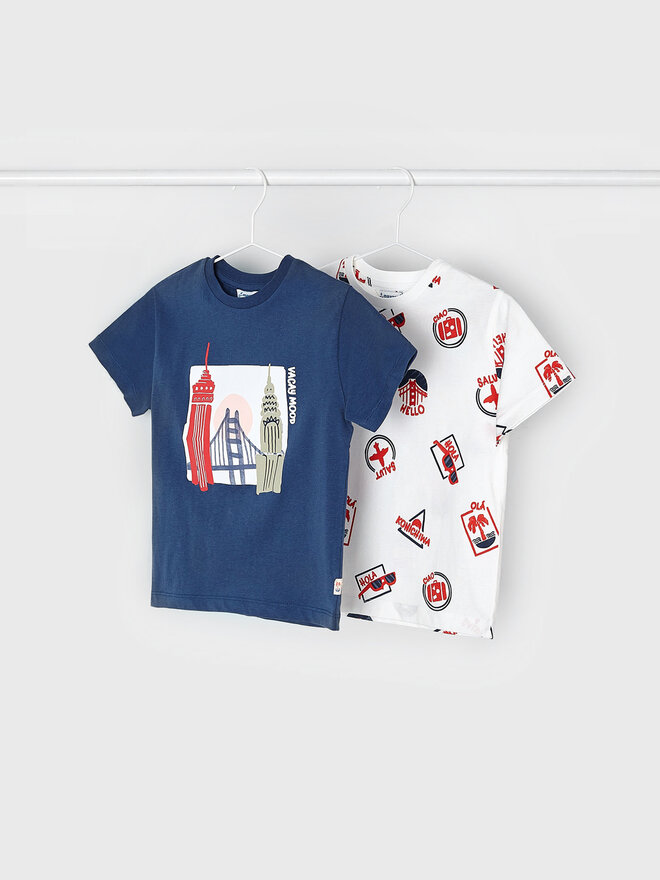 Mayoral Mayoral 2er-Set T-Shirts 3021 Bunt Regular Fit