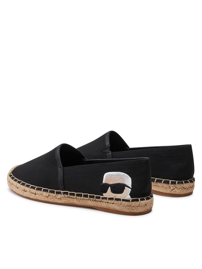 KARL LAGERFELD Espadrile KARL LAGERFELD KL80111N Črna