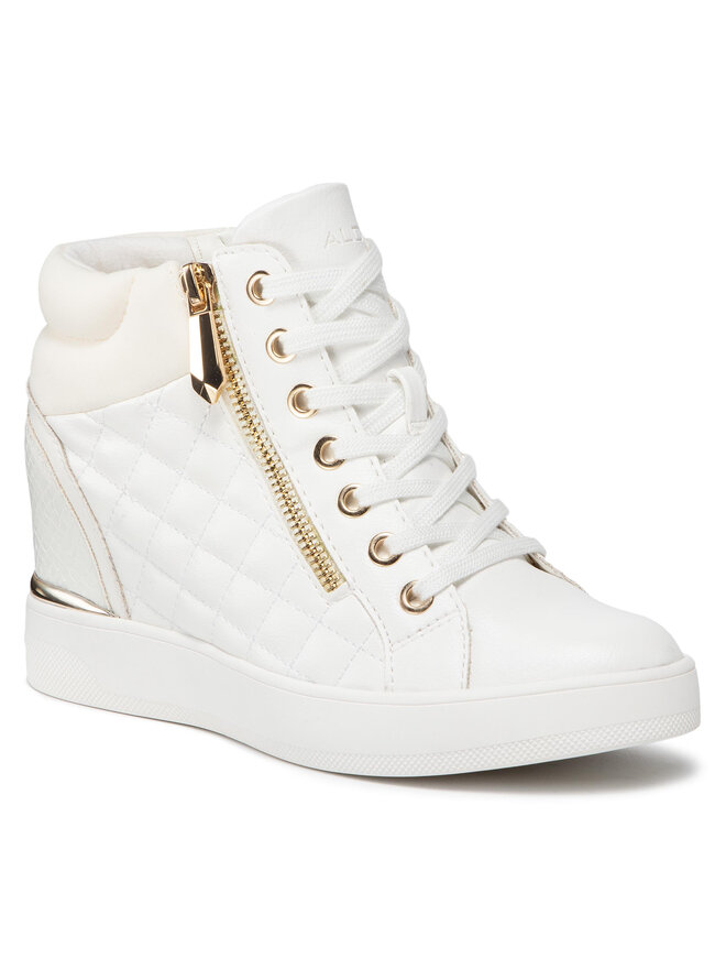 Aldo white wedge sneakers new arrivals