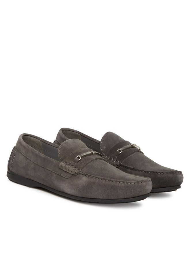 Calvin Klein Mokasíny Calvin Klein Driver W/ Ny Bit Sue HM0HM01759 Šedá