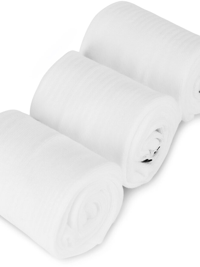 SHAQ Довгі шкарпетки Shaq AS_SHQ_H_001W_SS25 (3-PACK) Білий