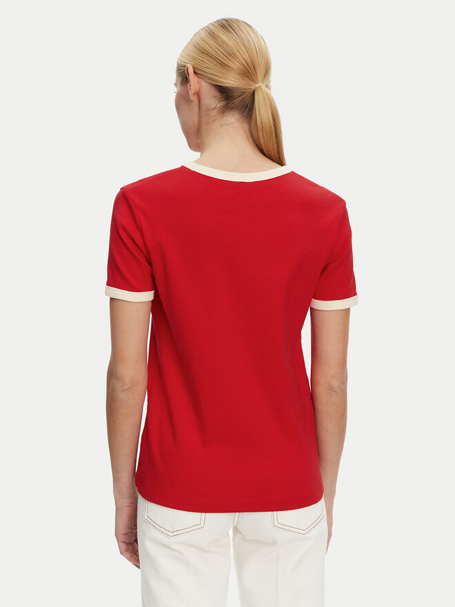 Tommy Hilfiger Tommy Hilfiger T-Shirt Monotype WW0WW44586 Rot Regular Fit