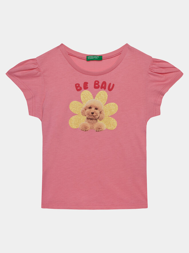 United Colors Of Benetton United Colors Of Benetton T-Shirt 3I1XG10DR Rosa Regular Fit