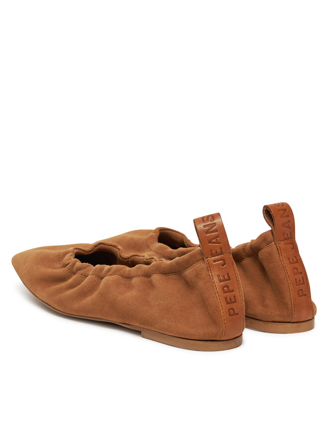 Pepe Jeans Балетки Pepe Jeans Poppy Basic PLS10430 Коричневий