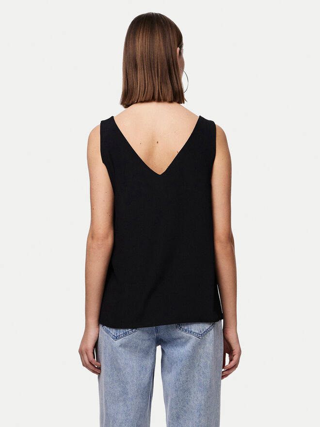 Pieces Pieces Τοπ Franan 17146424 Μαύρο Regular Fit