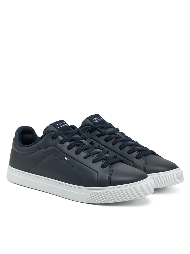 Tommy Hilfiger Αθλητικά Tommy Hilfiger Icon Court Lth Flag Ess FM0FM05317 Σκούρο μπλε