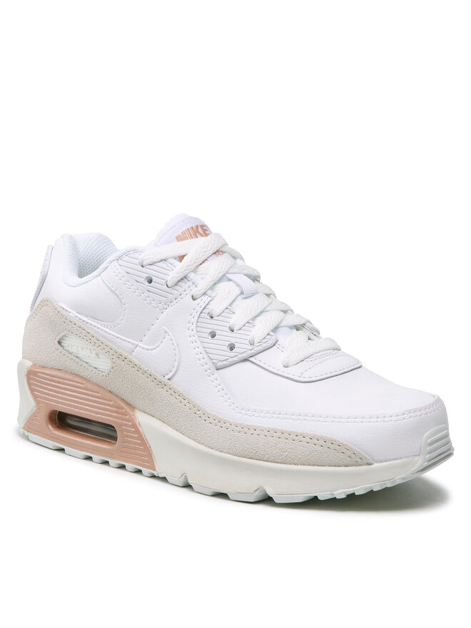 Nike air max 90 ltr gs white discount