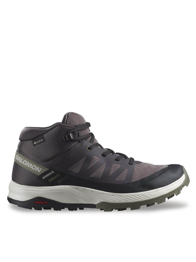 Salomon Bakancs Salomon Outrise Mid Gtx W GORE-TEX L47160700 Fekete
