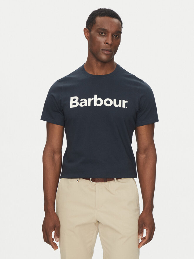 Barbour Barbour Marškinėliai Logo MTS0531NY31 Tamsiai mėlyna Tailored Fit