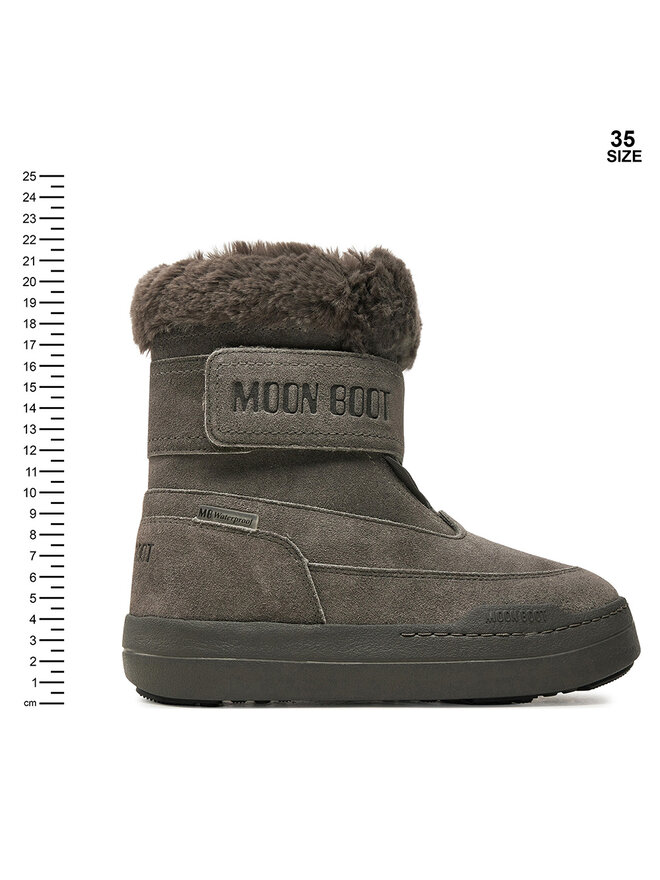 Moon Boot Snehule Moon Boot Junior Park Dtrap Boot Suede 80D3440040 Sivá