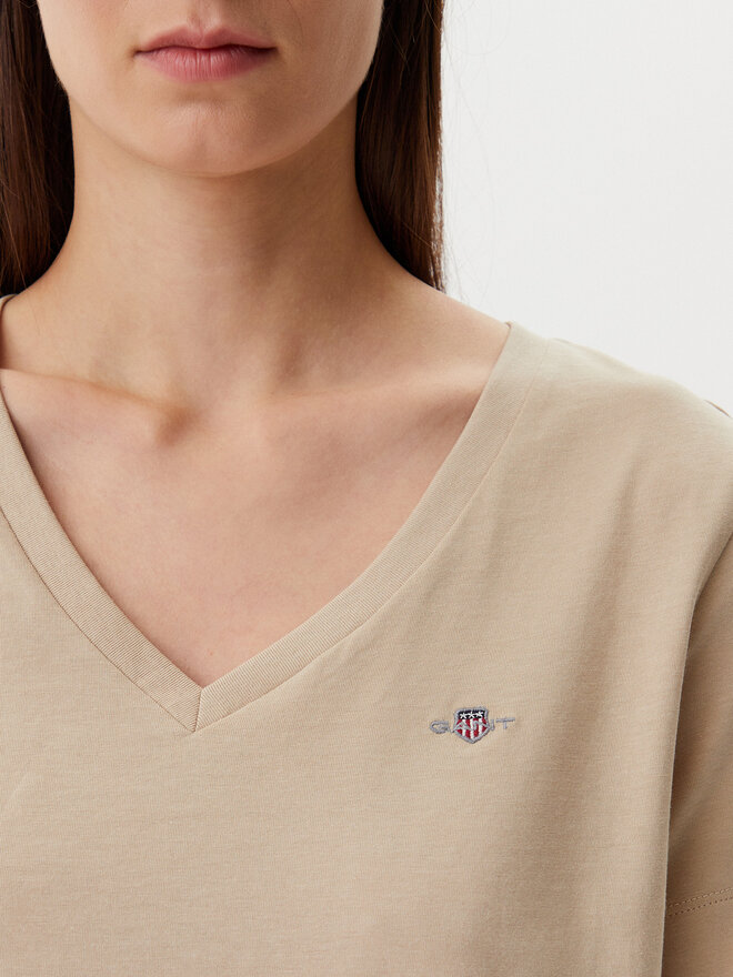 Gant Gant Camiseta Shield 4200750 Beis Regular Fit