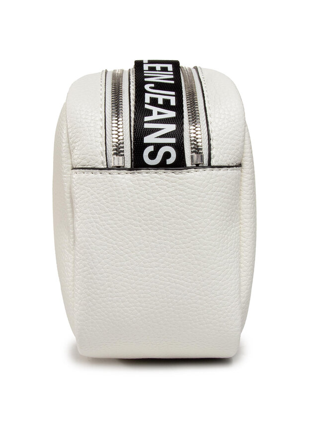 Sac a main Calvin Klein Jeans Double Zip Camera Bag Lw K60K607192 Blanc chaussures