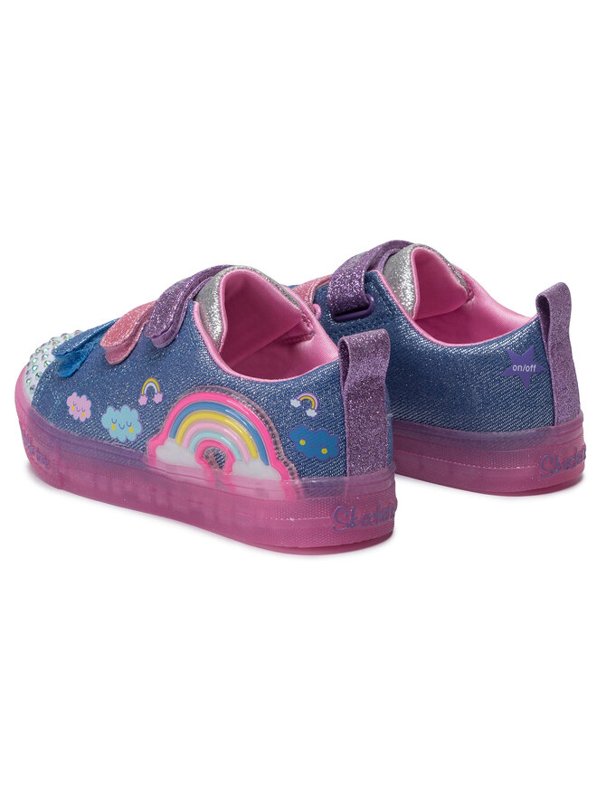 Skechers Sneakersy Skechers Rainbow Glow 20173L/DMLT Modrá