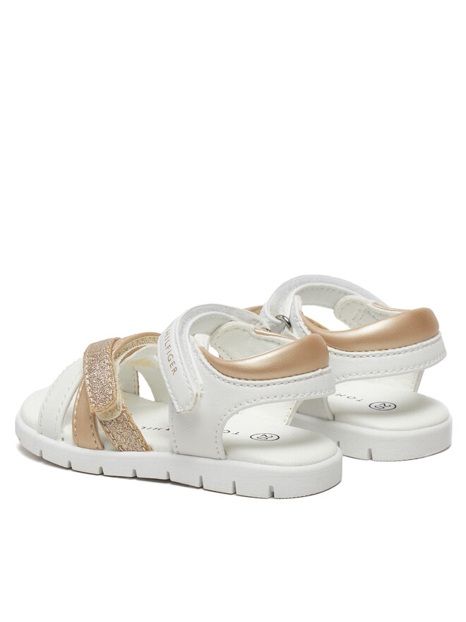 Tommy Hilfiger Sandalen Tommy Hilfiger Velcro Sandal T1A2-33770-0273 M Weiß