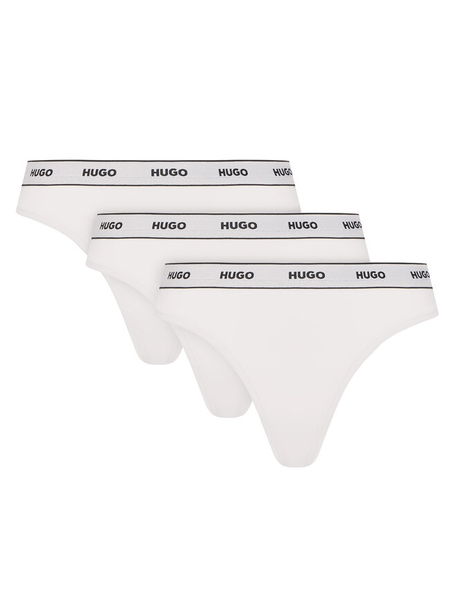 HUGO HUGO Набір з 3 пар стрінгів 50480150 Білий