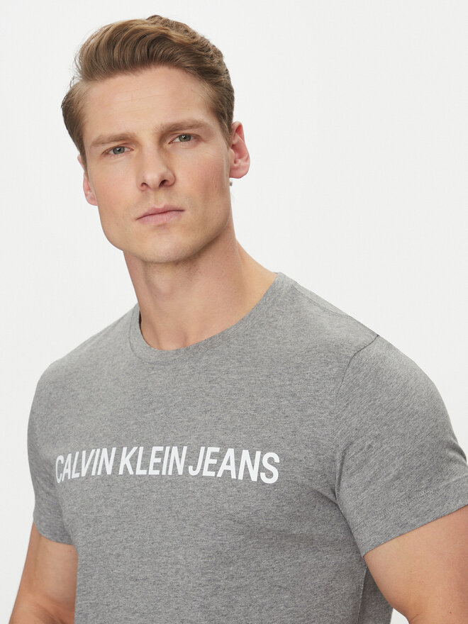 Calvin Klein Jeans Calvin Klein Jeans T-Shirt Core Institutional Logo J30J307855 Grau Regular Fit