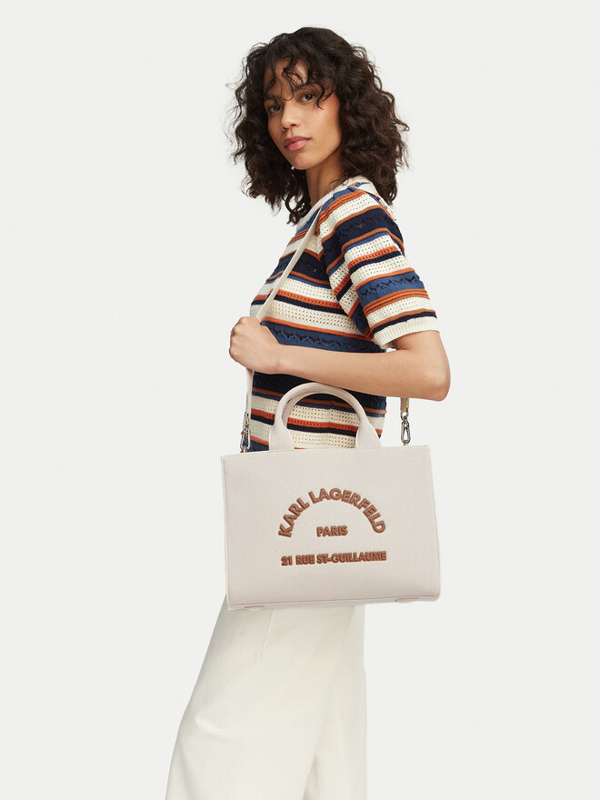 KARL LAGERFELD Handtasche KARL LAGERFELD B2W50010 Creme
