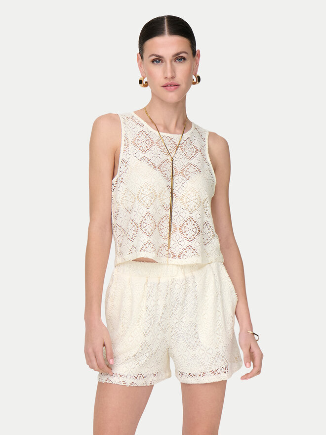 JDY JDY Топ Eva 15351499 Білий Regular Fit