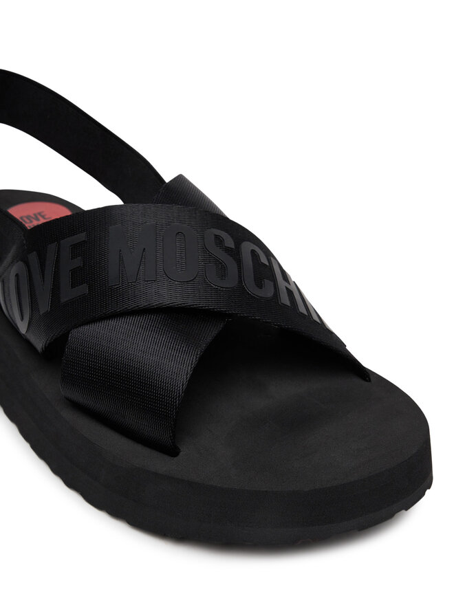 LOVE MOSCHINO Szandál LOVE MOSCHINO JA16214G0MIX4000 Fekete