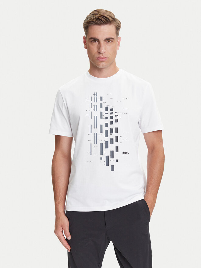BOSS BOSS Camiseta GRX Zone 50543808 Blanco Regular Fit