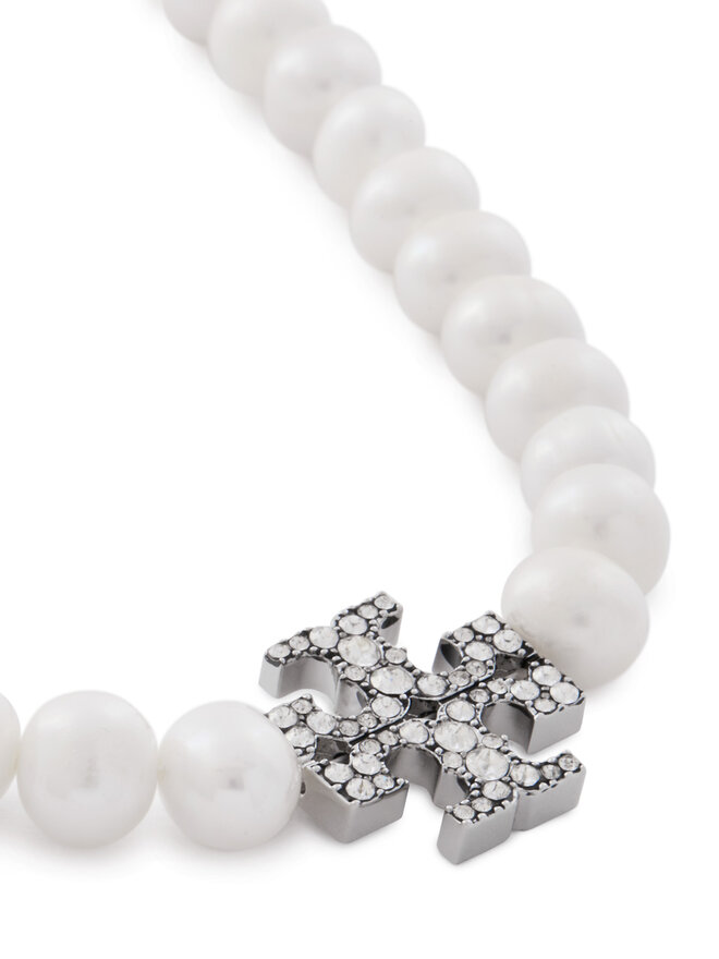Tory Burch Ogrlica Tory Burch Kira Pearl 164617 Bijela