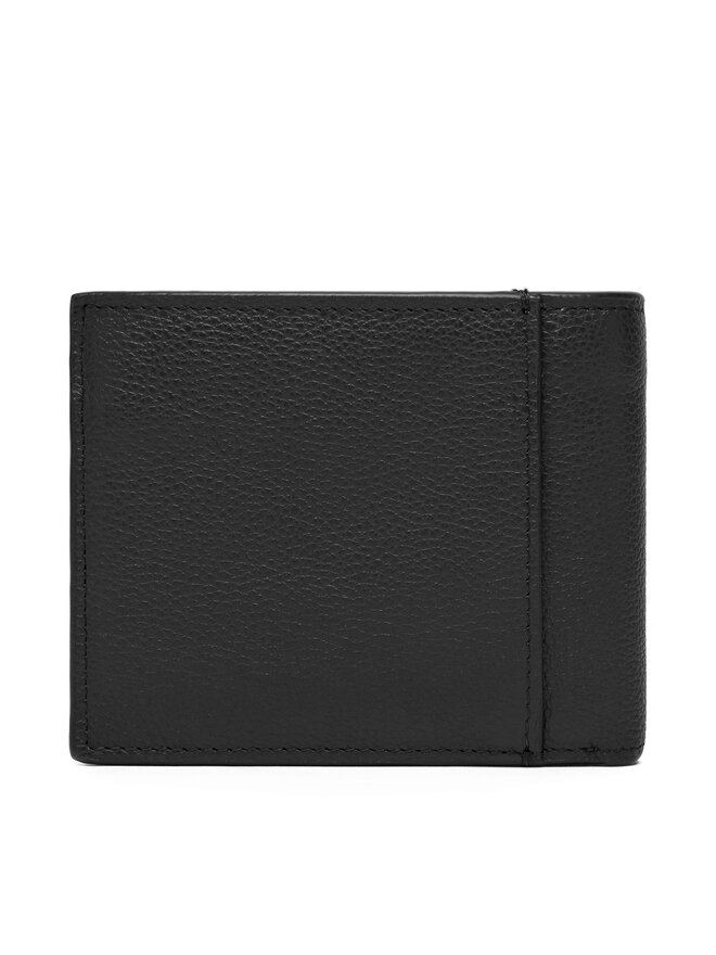 Calvin Klein Velika moška denarnica Calvin Klein Micropebble Billfold W Coin LV04D1033G Črna