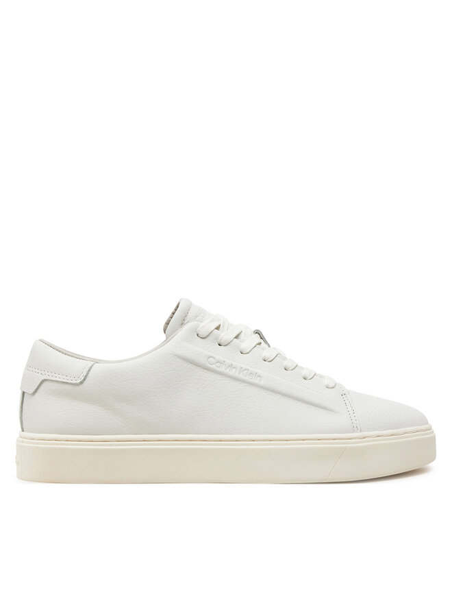 Calvin Klein Sneakersy Calvin Klein Low Top Lace Up Lth HM0HM01516 Bílá