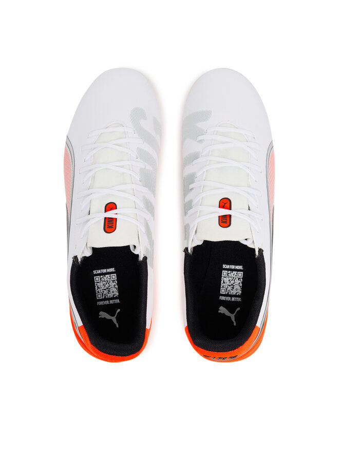 Puma Ποδοσφαιρικά Παπούτσια Puma King Match Fg/Ag 108832 01 Λευκό