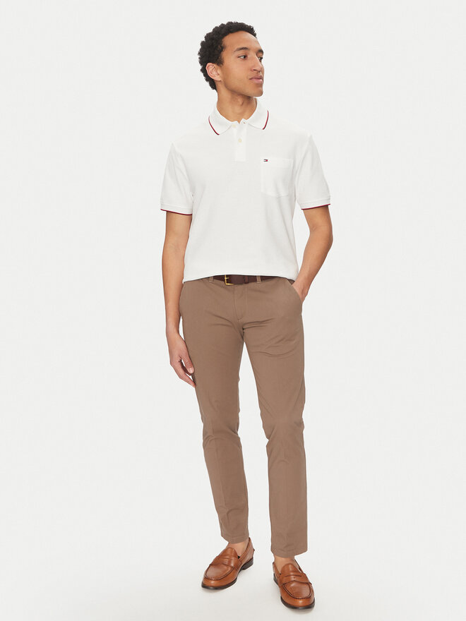 Tommy Hilfiger Tommy Hilfiger Pólóing MW0MW38457 Fehér Classic Fit