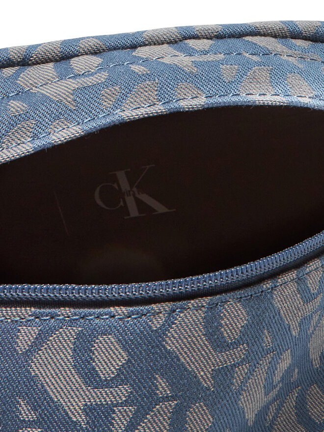 Calvin Klein Jeans Borsetă Calvin Klein Jeans Unstructured Monogram Waistbag LV04G3177G Albastru celest