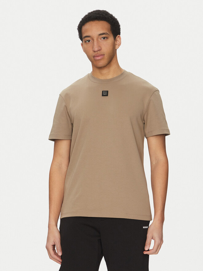 HUGO HUGO Camiseta Dalile 50505201 Marrón Regular Fit