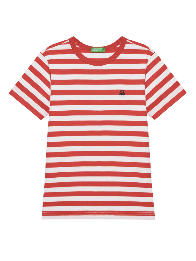 United Colors Of Benetton United Colors Of Benetton Marškinėliai 3FHXC10MW Raudona Regular Fit