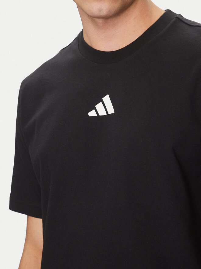 adidas adidas Marškinėliai German Engineering Graphic JP1528 Juoda Regular Fit