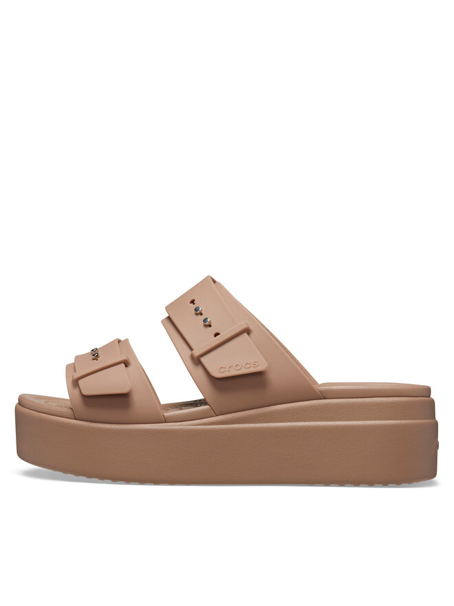 Crocs Papucs Crocs Brooklyn Low Wedge Sandal W 207431 Bézs