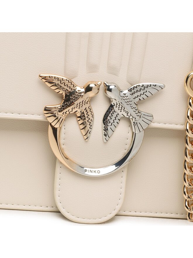 PINKO Handtasche Pinko Love Bell Classic H PE 23 PLTT 100619 A0O1 Écru