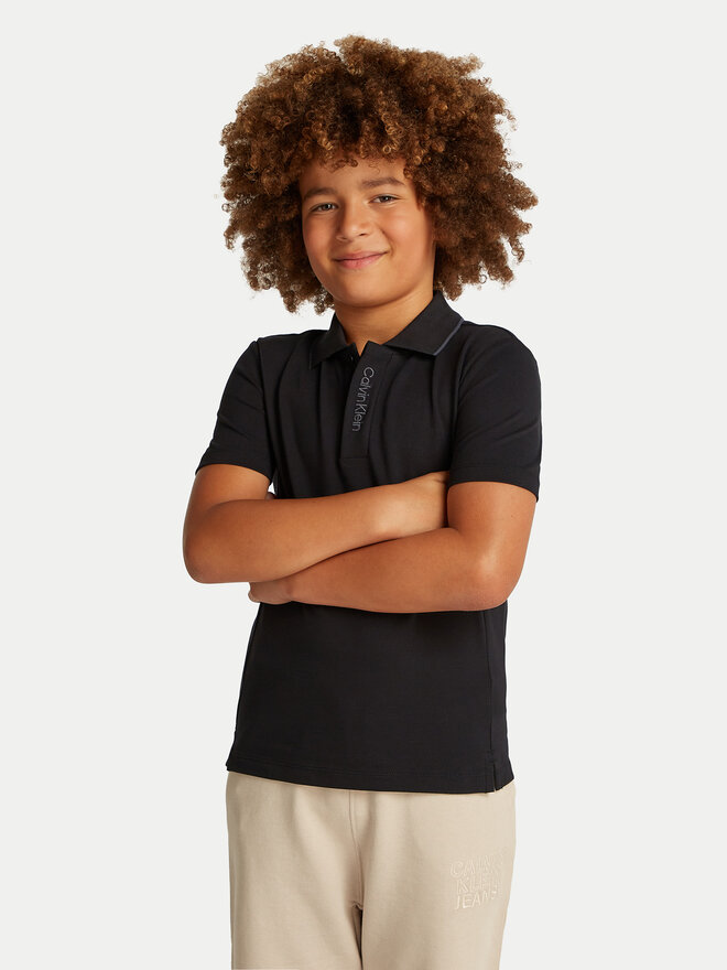 Calvin Klein Jeans Calvin Klein Jeans Poloshirt Embro Logo IB0IB02370 Schwarz Regular Fit